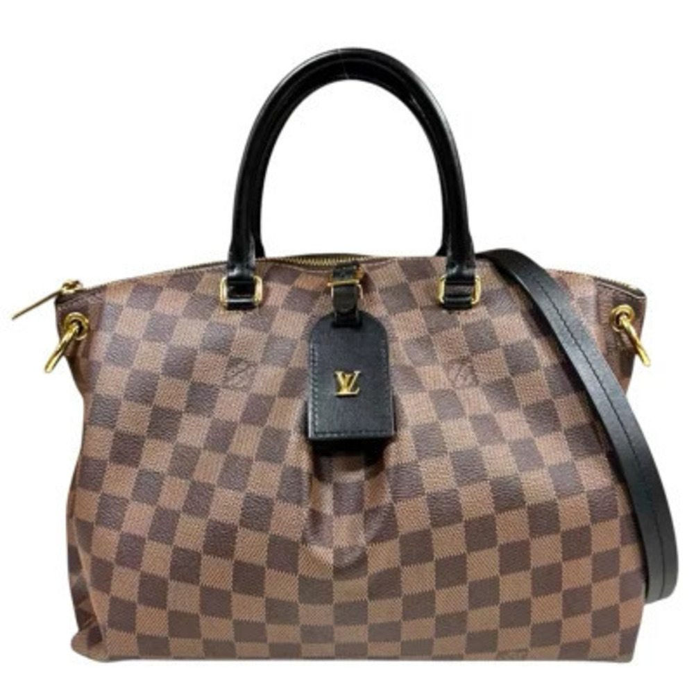 Louis Vuitton Odeon Tote Damier Shoulder Bag Canvas Brown